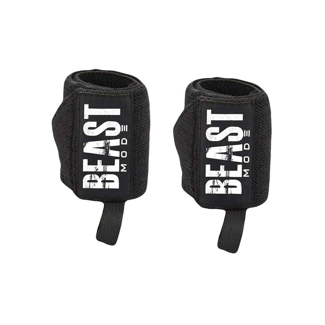 STEIGEN Fitness Beast Mode Exercise Wrist Wrap Bands, Wrist Support for Gym, Gym Gloves, Wrist Band for Men Gym