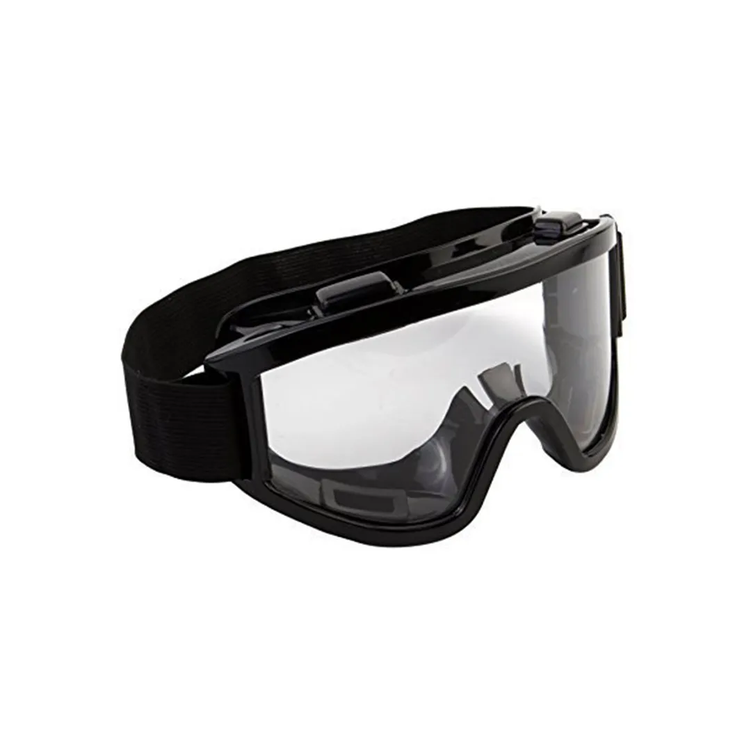 Amazing Adult Motorbike ATV/Dirt Bike Racing Transparent Goggles with Adjustable Strap - Black