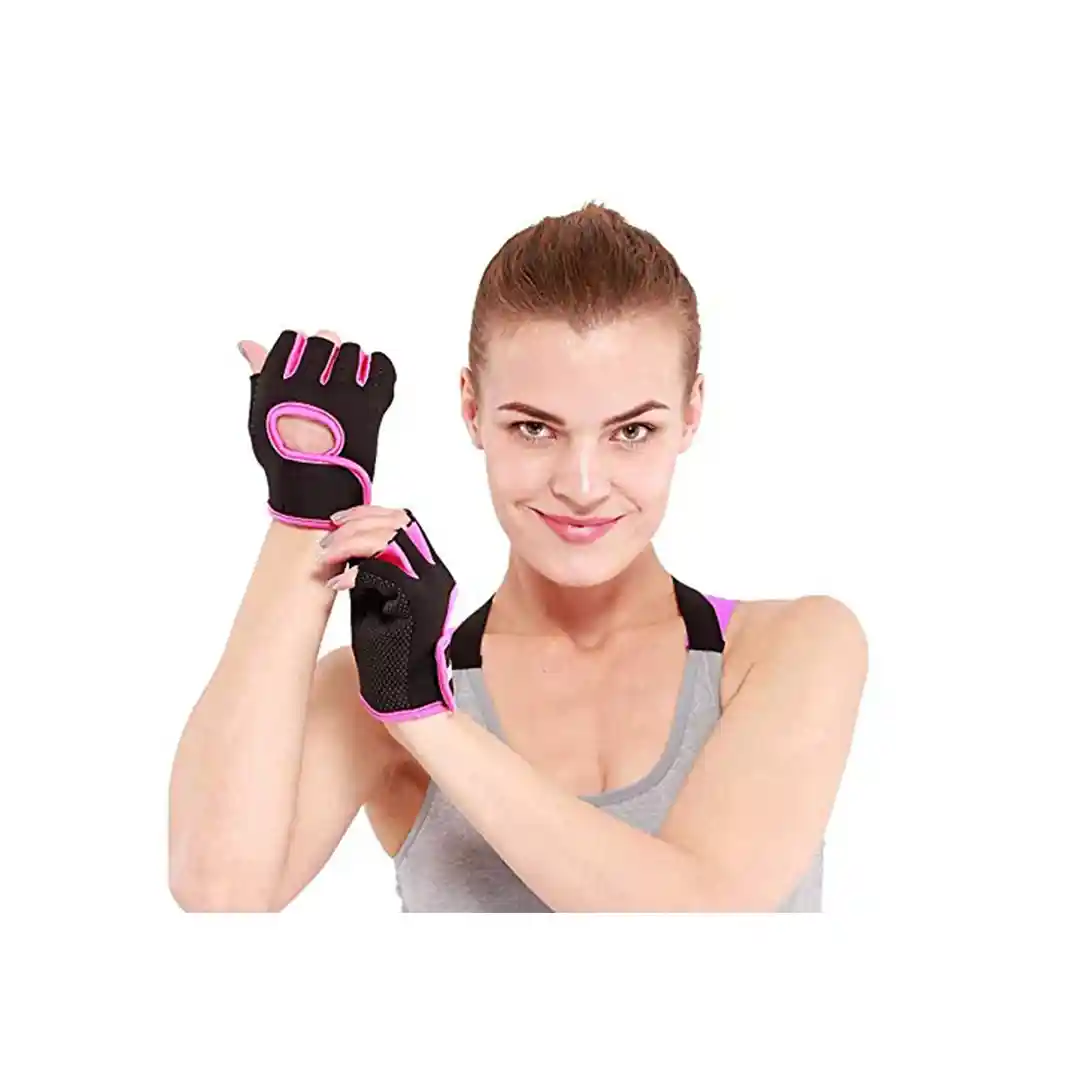 Serveuttam Weight Lifting Gloves for Gym Workout, Crossfit, Weightlifting, Fitness & Cross Training - The Best for Men & Women (Pink, Microfiber)