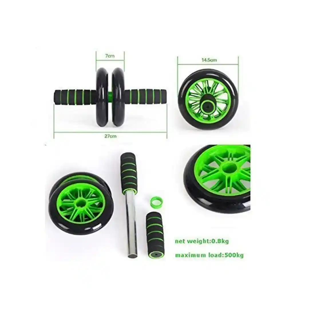 Ghelani Double Wheel Unisex Ab Abdominal Roller - for Upper Body Workout, Sports Training, Exercise, Strength, Fitness