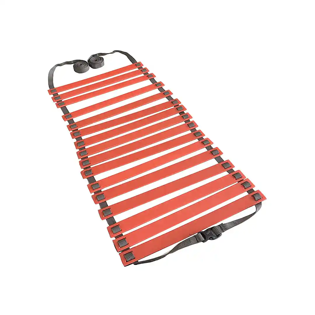 De Jure Fitness Polypropylene Adjustable Grey Orange Agility Ladder 8M Strap 16 Rungs Set