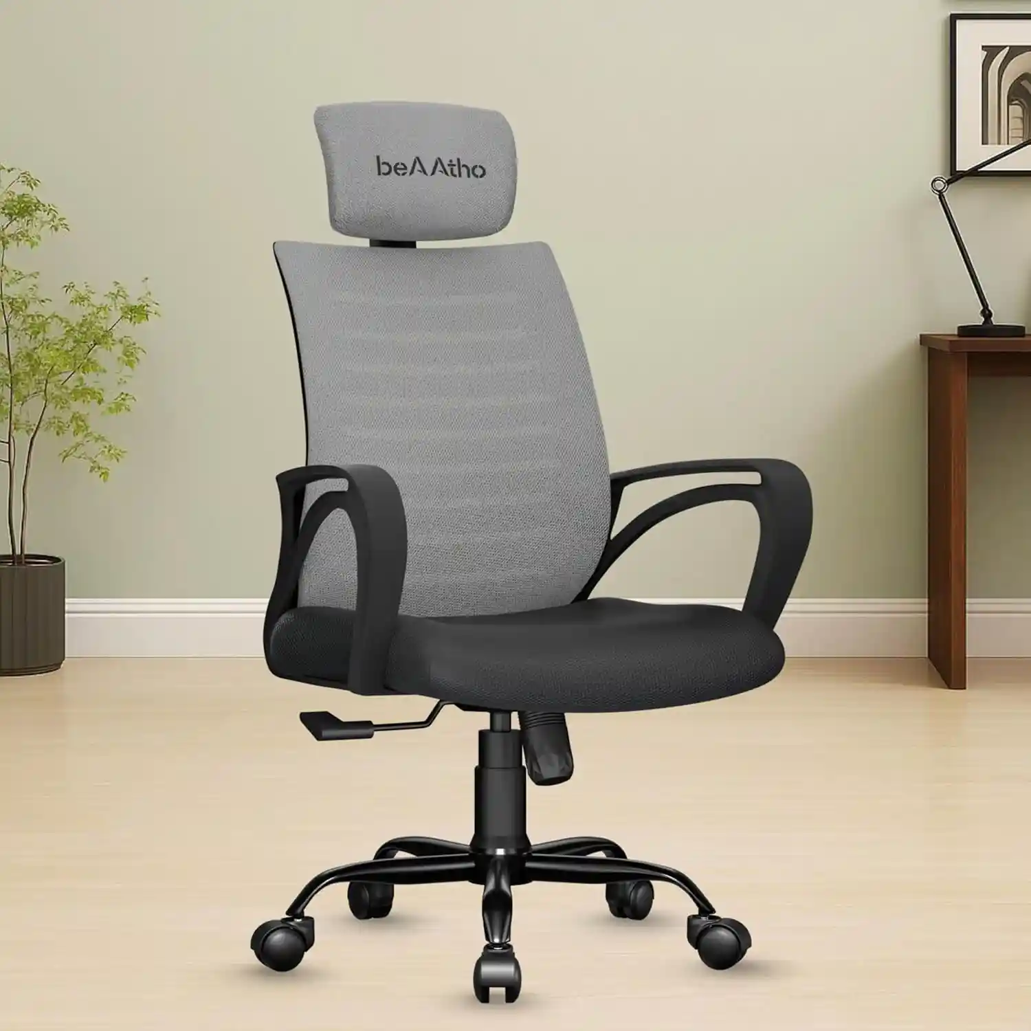 Click to see full view   3 VIDEOS     2+  Ask Rufus  What colour options are there?   Does it have adjustable armrests?   Can the seat height be adjusted?   Ask something else beAAtho® Verona Mesh Mid-Back Ergonomic Desk Office Chair with Tilting Mechanis