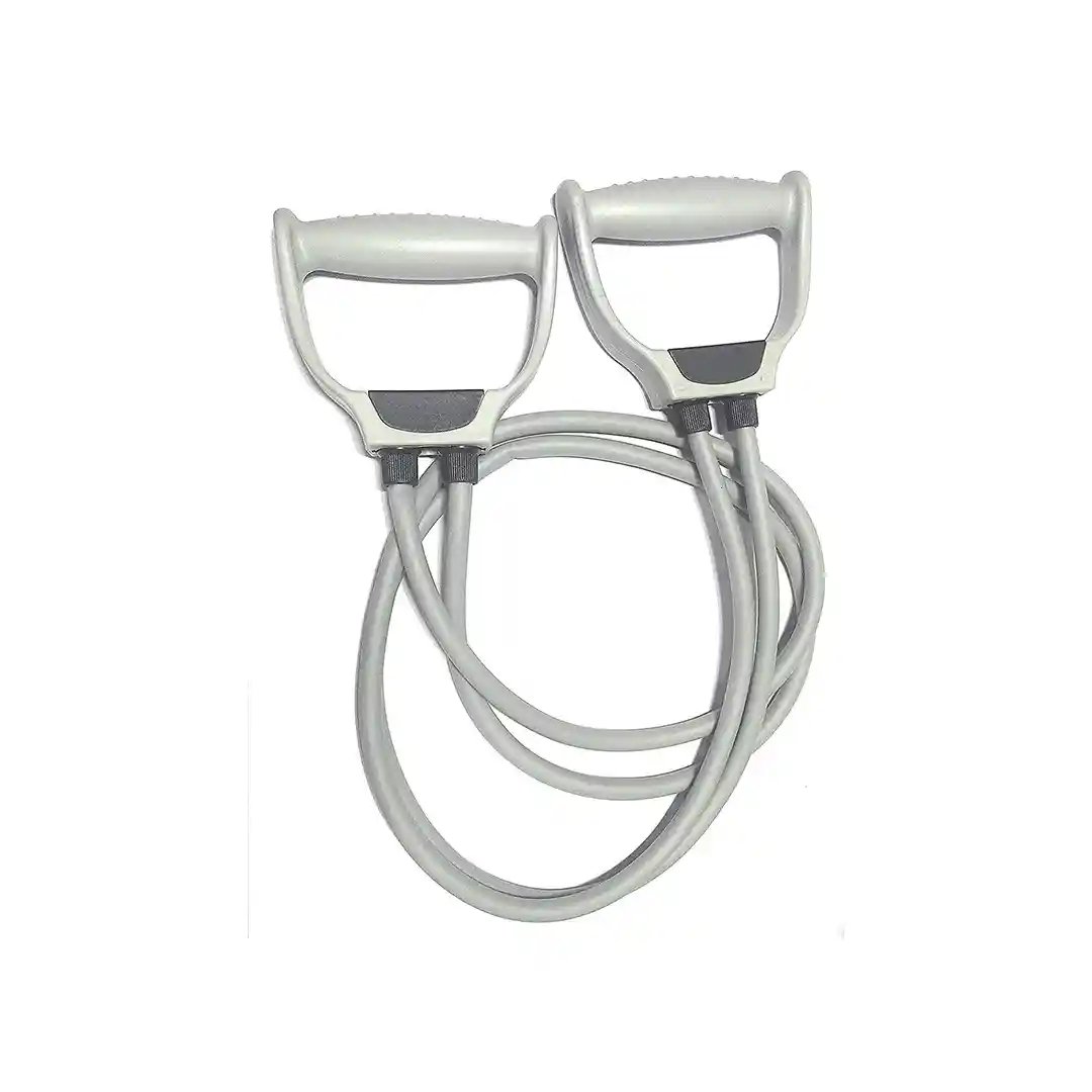 Hexa Fitness Resistance Band Exercise Toning Tube for Stretching, Workout, and Toning with Strengthen Handles for Men, and Women